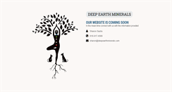 Desktop Screenshot of deepearthminerals.com